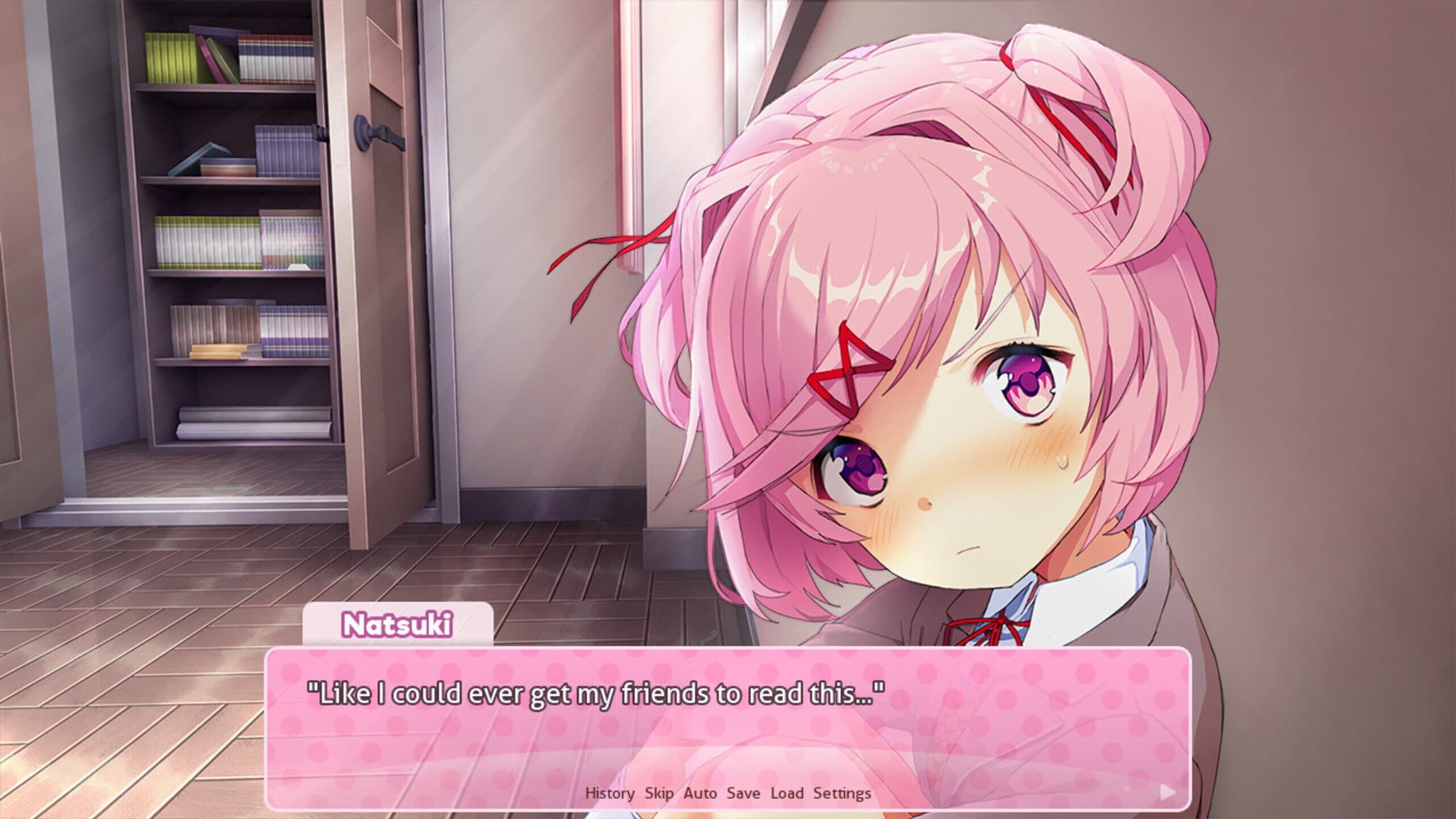 Screenshot from Doki Doki Literature Club!