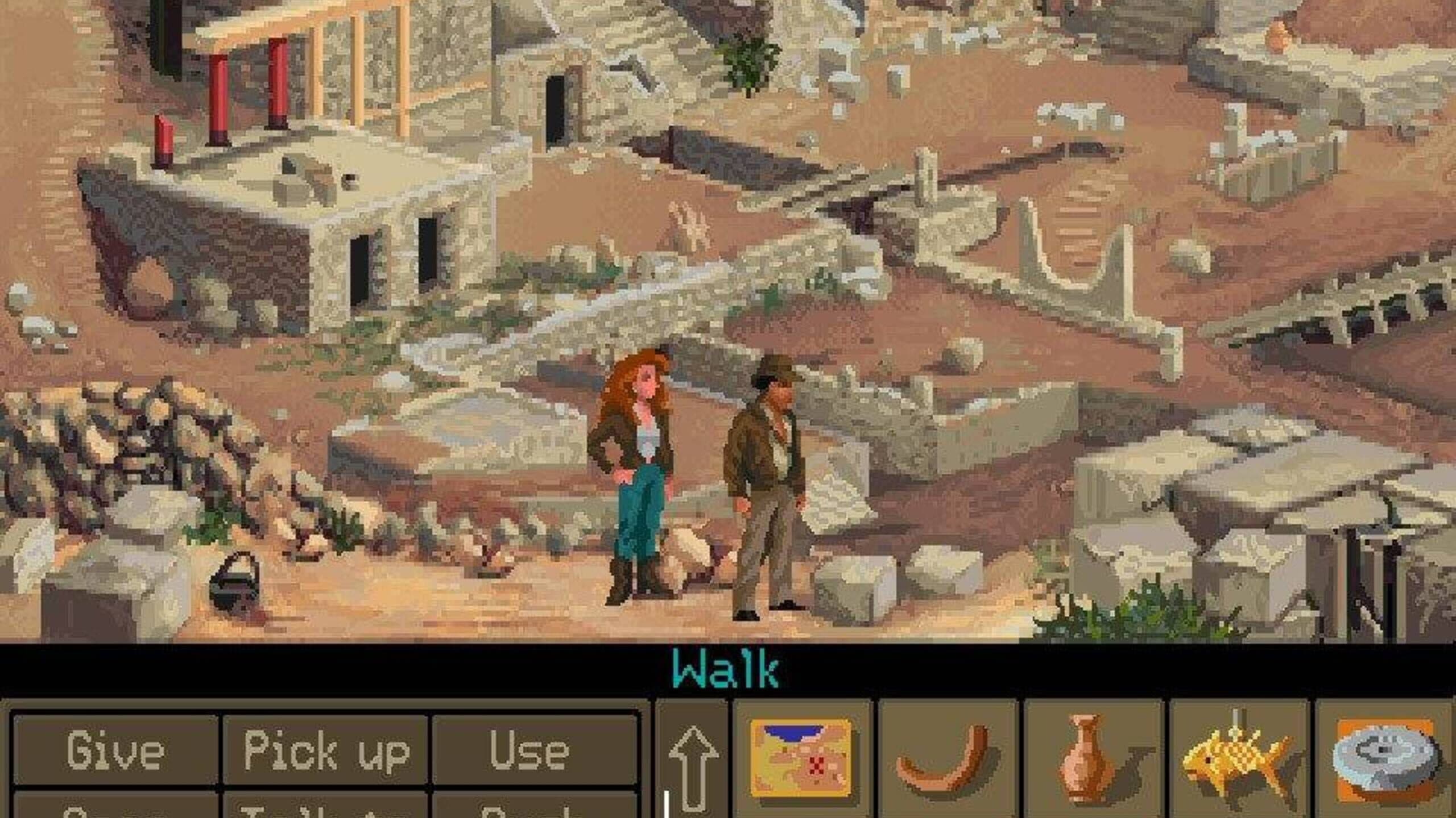 Screenshot from Indiana Jones and the Fate of Atlantis